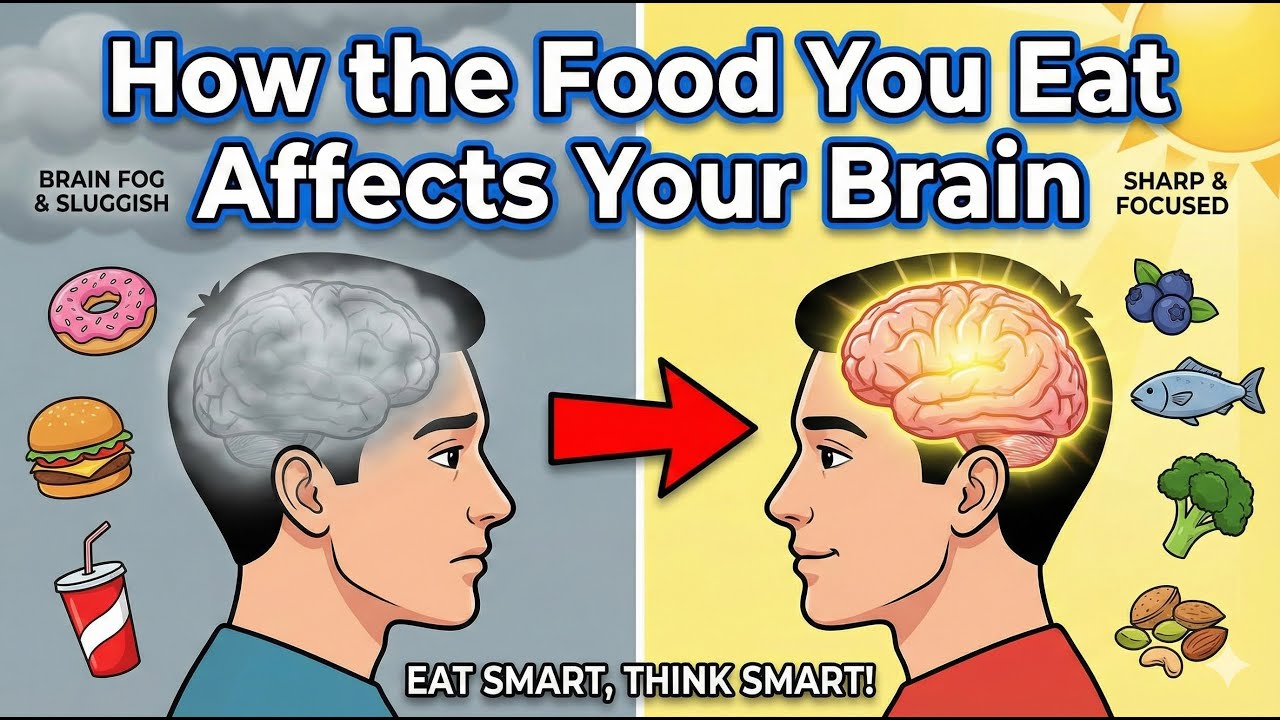 How the Food You Eat Affects Your Brain?😲