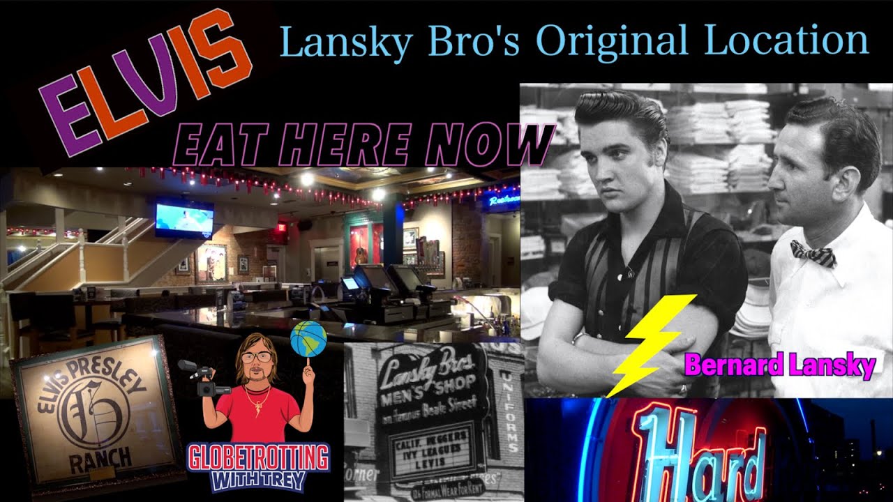 Where Elvis Liked to Shop in Memphis.. Lansky's Bros on Beale St.. See it Today ⚡️ Eat Here! #elvis