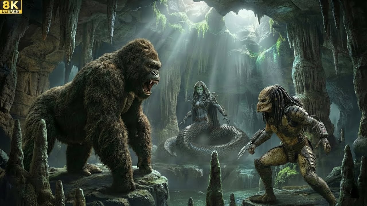 KONG vs MEDUSA vs PREDATOR &ndash; Epic Monster Fight (4K) Full Action & Adventure Movie