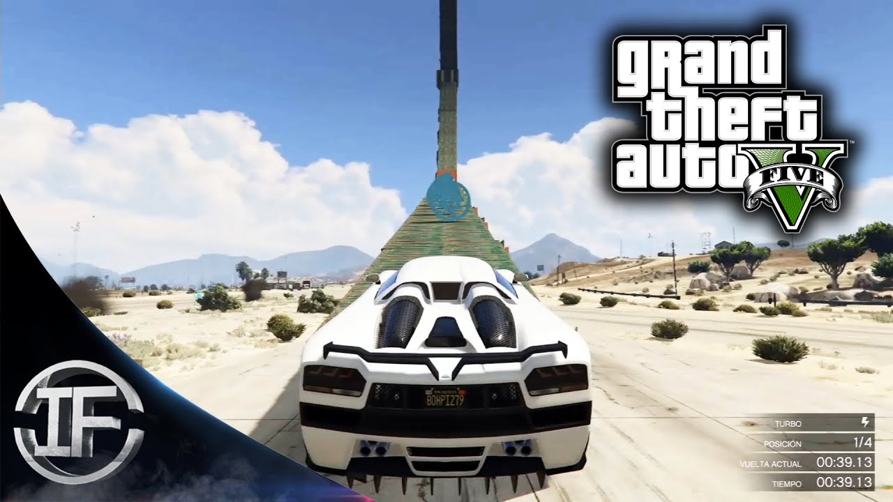 GTA V Online - RAMPA GIGANTE INVERTIDA!! - Carreras Épicas #185 - Funny Moments GTA 5