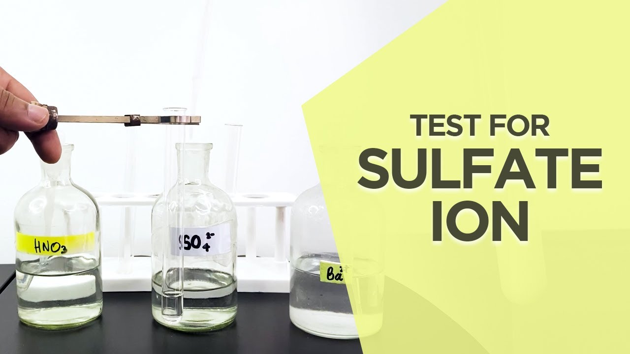 Qualitative analysis of Sulfate ion | The Real Chemist