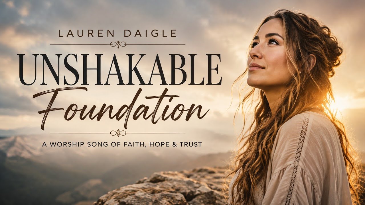 Unshakable Foundation - Lauren Daigle Style (Lyrics Video)