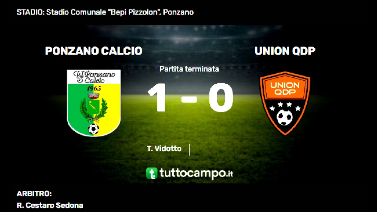 PONZANO-UNION QDP: 1-0
