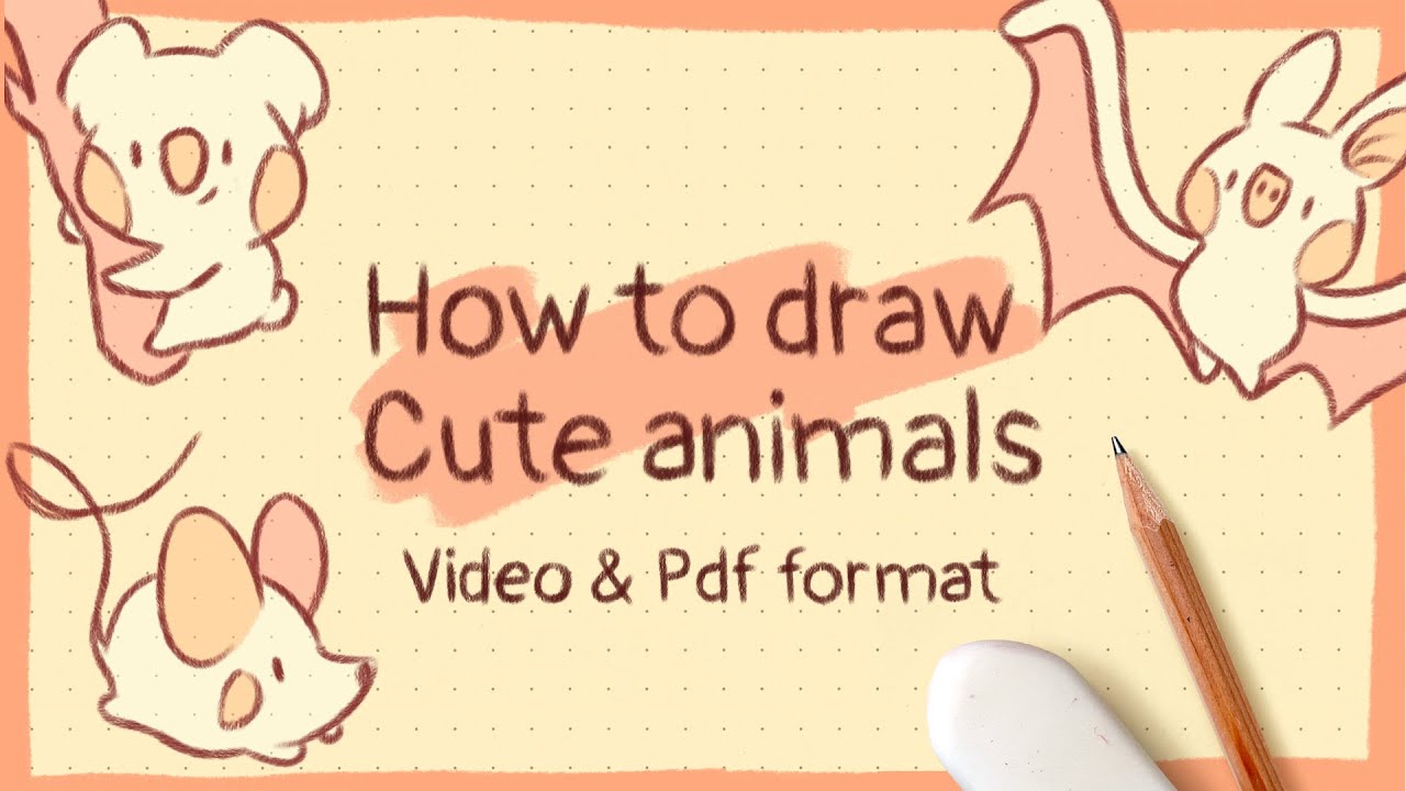✿ How to draw cute animals ✿ Video course