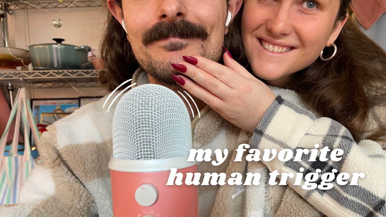 ASMR All About The Boyfriend 💙 Beard Scratching, Cap Tapping & Leather Sounds
