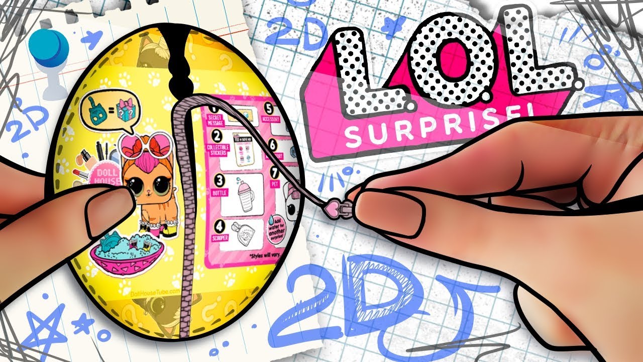 2D LOL Surprise BALL - DIY!