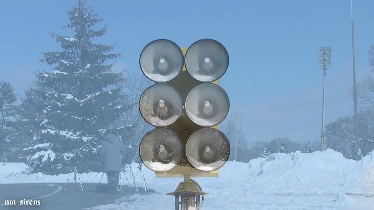 Federal Signal EOWS-612 Siren Test - Full Alert - Battle Creek, Michigan