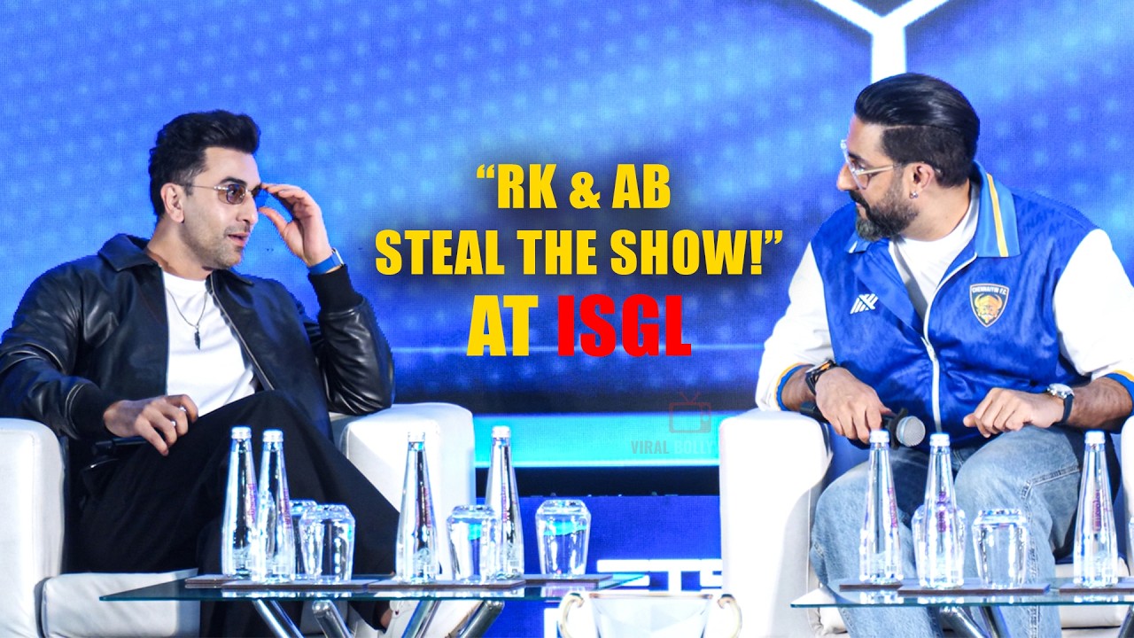 GRAND ENTRY! Ranbir Kapoor & Abhishek Bachchan at ISGL Launch 🔥🎮