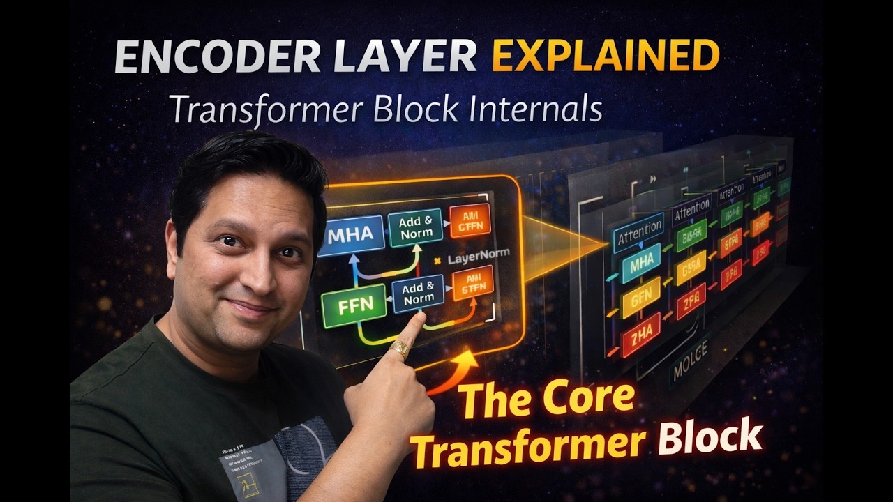Day 8 | Transformer Architecture Series | The Transformer Encoder Internals