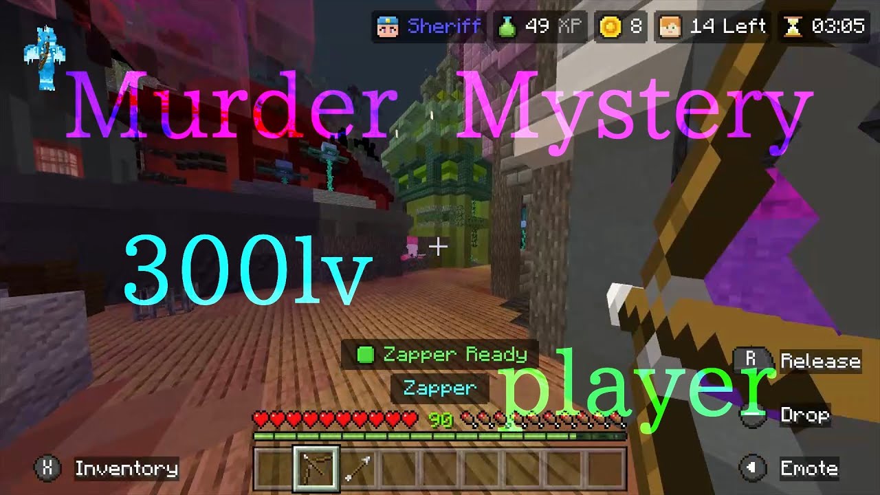 Murder Mystery 100lv player 【HIVE/minecraft/強風オールバック】