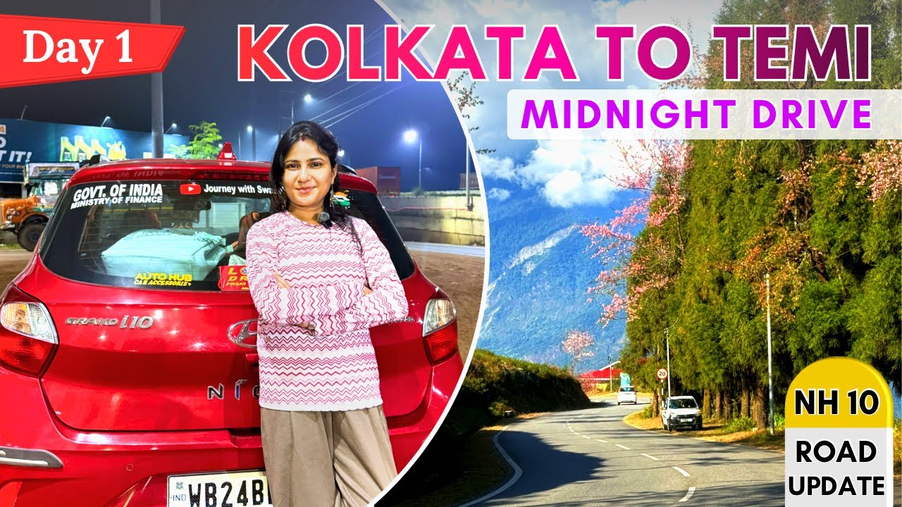 Episode 1: Reaching Temi | Kolkata to Sikkim Road Trip | সিকিমে Cherry Blossom দেখার যাত্রা