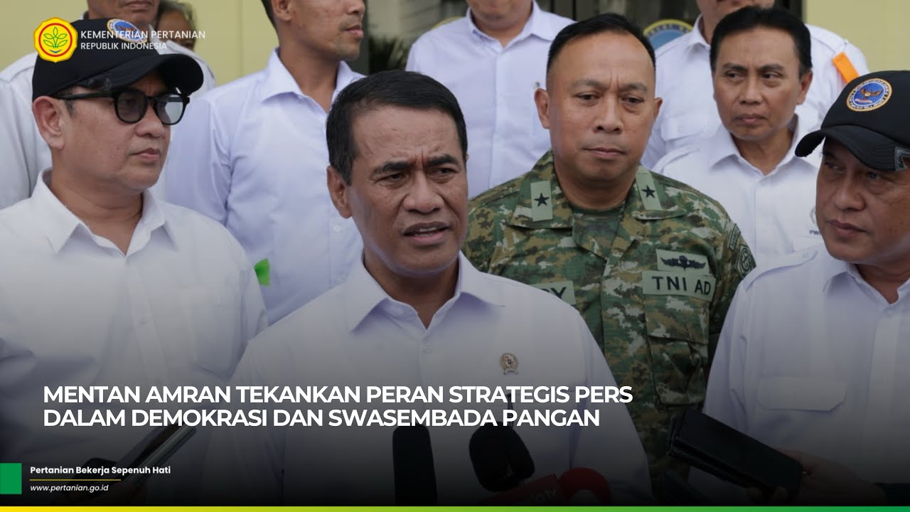 Mentan Amran Tekankan Peran Strategis Pers dalam Demokrasi dan Swasembada Pangan