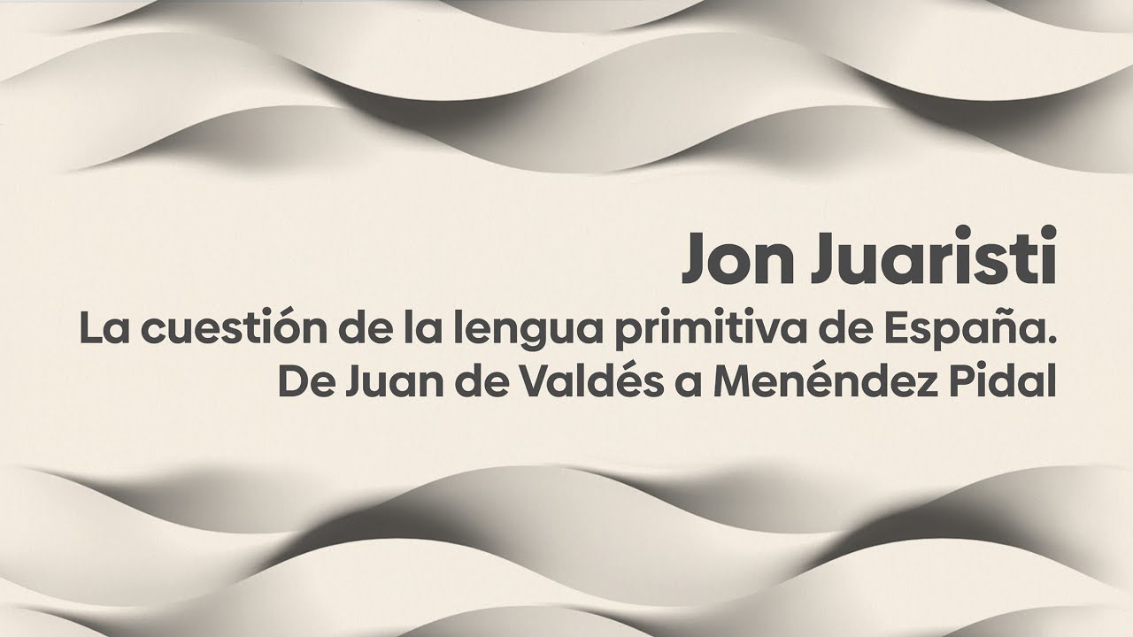 Conferencia de Jon Juaristi 22-4-2021