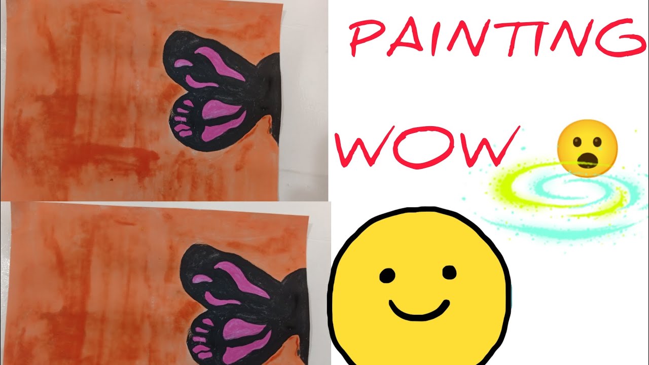 This painting 🎨🖌️ butterfly 🦋 very beautiful ❤️ it's try it really 💞 beautiful ❤️ and easy 