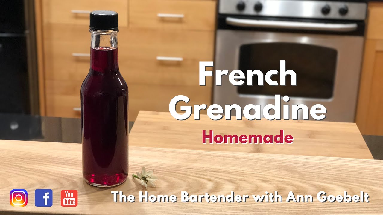 French Grenadine- Homemade- The Home Bartender w/Ann