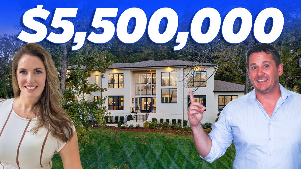 Inside a $5.5 Million Nashville Luxury Mansion with Resort Pool, Spa & Cold Plunge Oasis