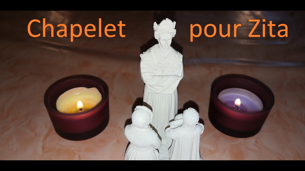 Chapelet pour la petite Zita, pour ses parents et sa marraine.