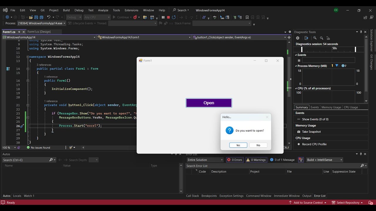 Create a Custom MessageBox in visual studio windows form application 2022