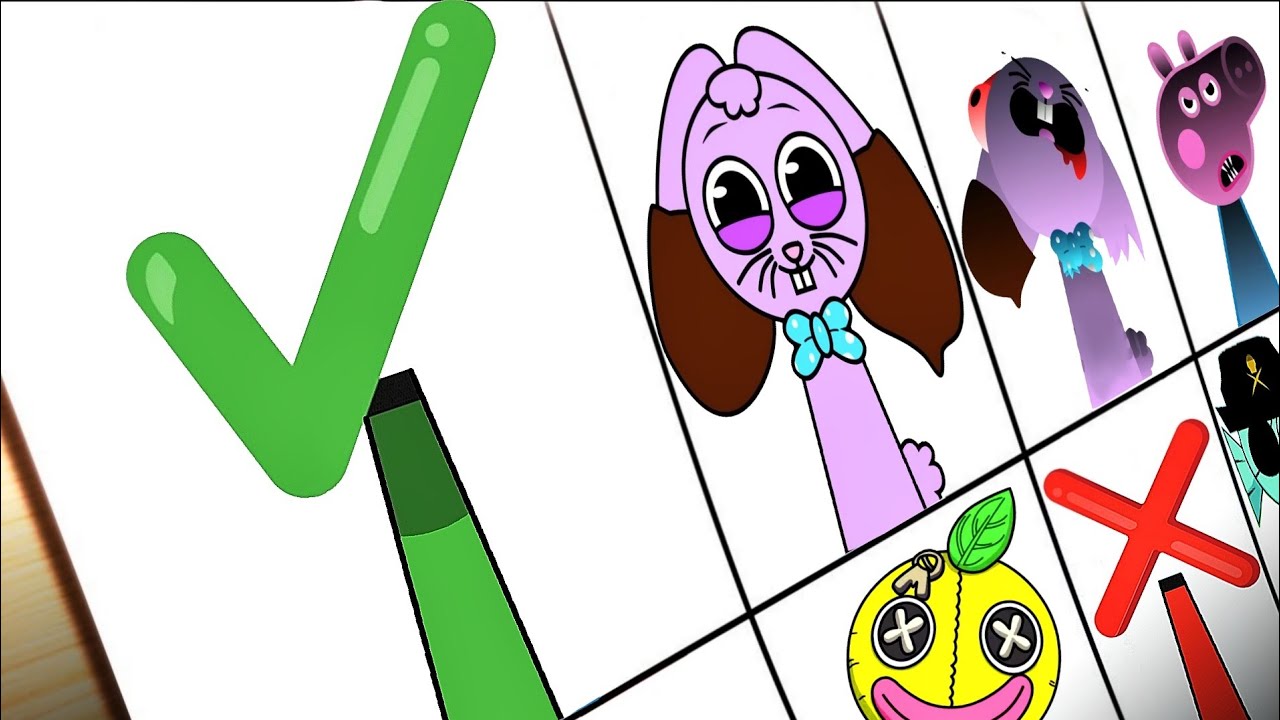 Drawing My Sprunki OC: Checkmark (and Phase 2 Crossmark) | Incredibox Sprunki OC 