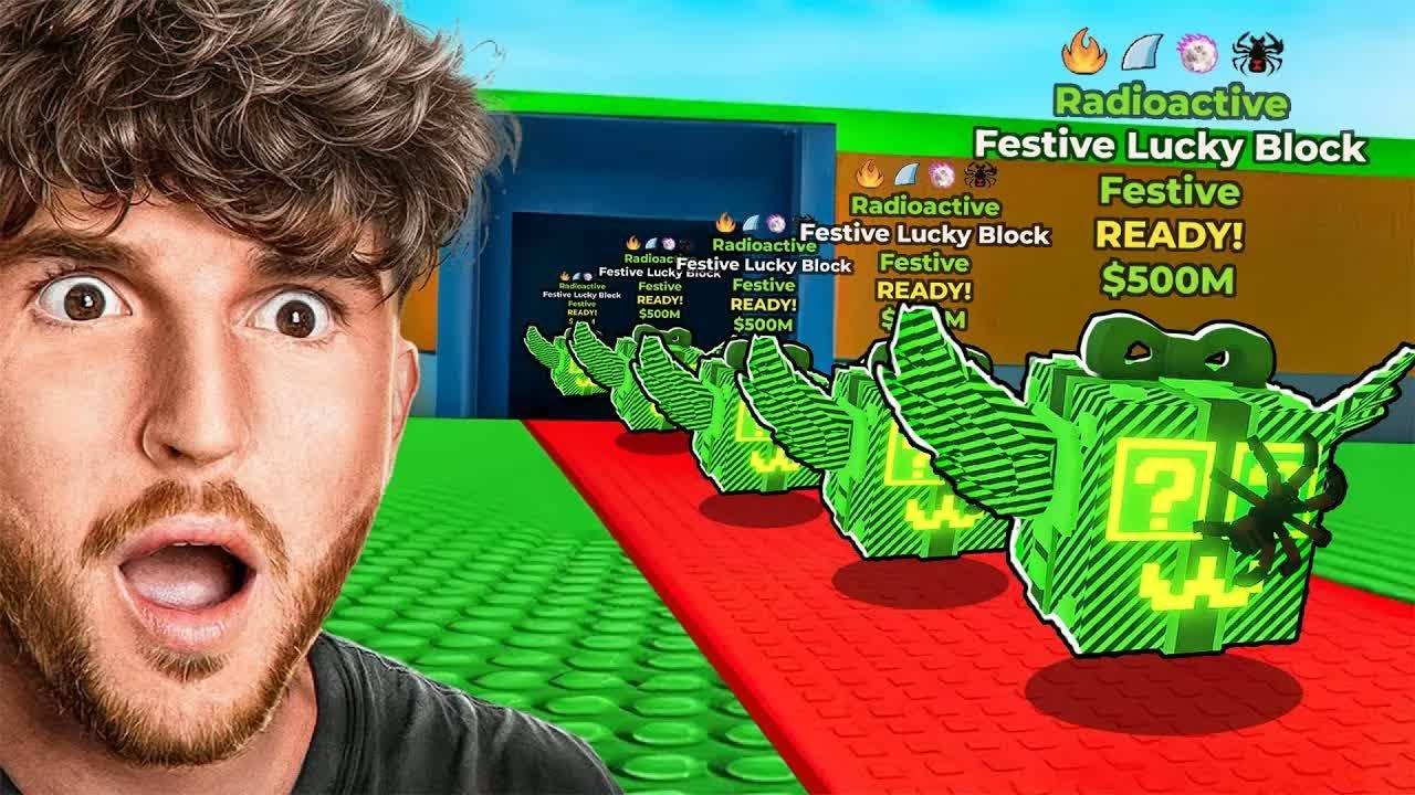 CaylusBlox! 0 - 1 Trillion Only Using FESTIVE LUCKY BLOCKS