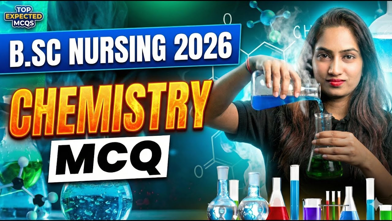 CHEMISTRY- MOST IMPORTANT MCQS | | B.Sc.Nursing/AIIMS/NEET 2026 - RENUKA MA'AM