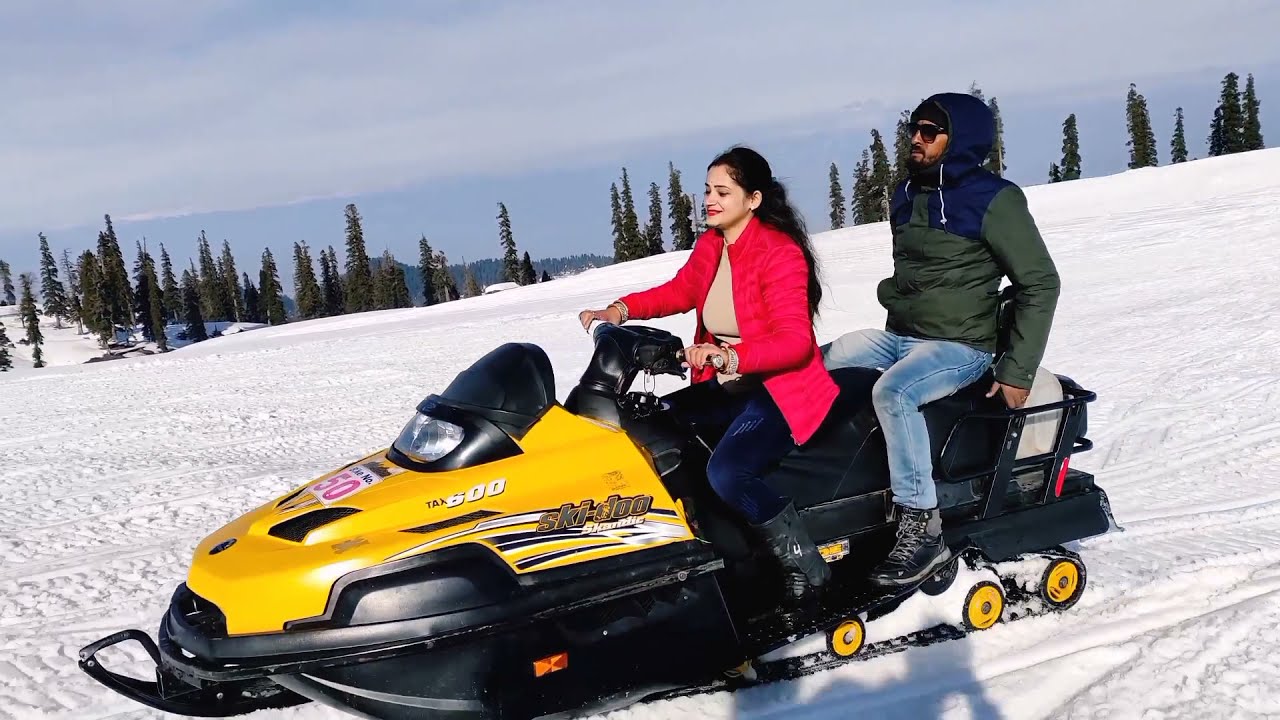 Snowbike at Gulmarg #Snowbike #Gulmarg #Kashmir, Kashmir in winter 2020 2021