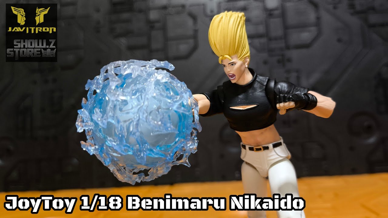 Review JoyToy JT01444 1/18 KOF 98UM Hero Team Benimaru Nikaido SNK Javitron @ShowZStore 