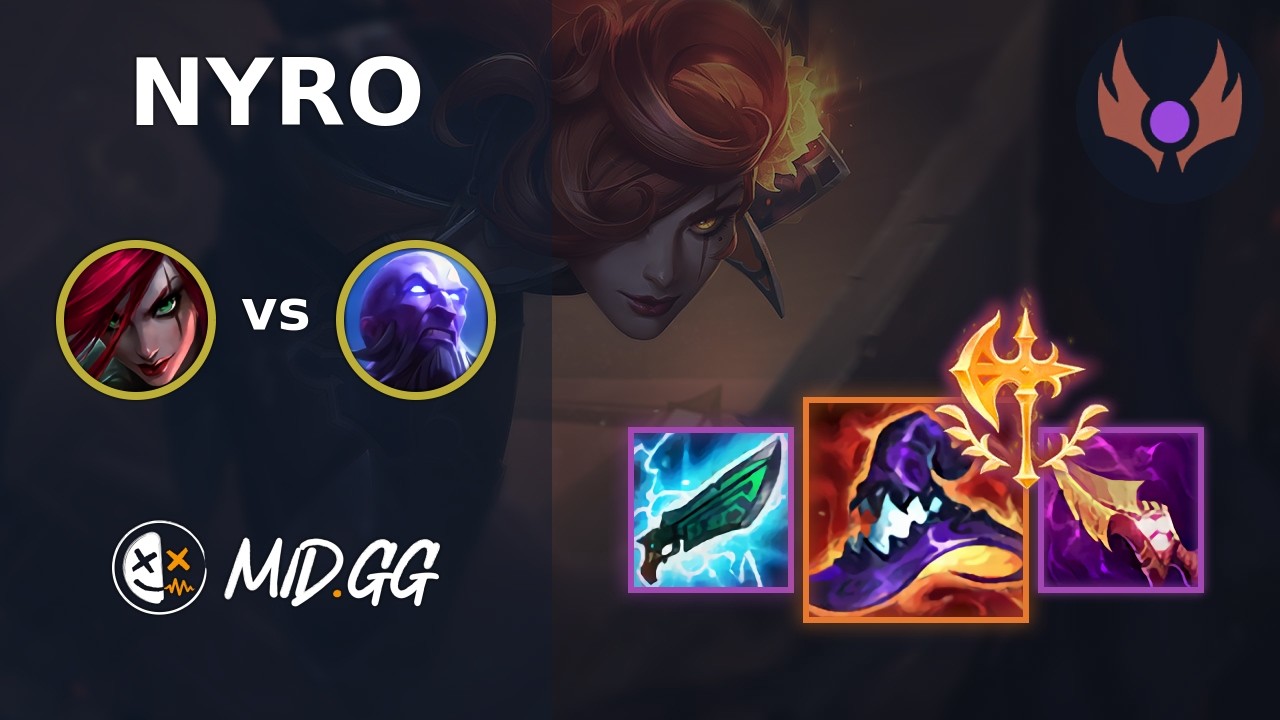 MID.GG: [ Nyro ] Katarina MID vs Ryze | EUW MASTER | LOL Season 2026