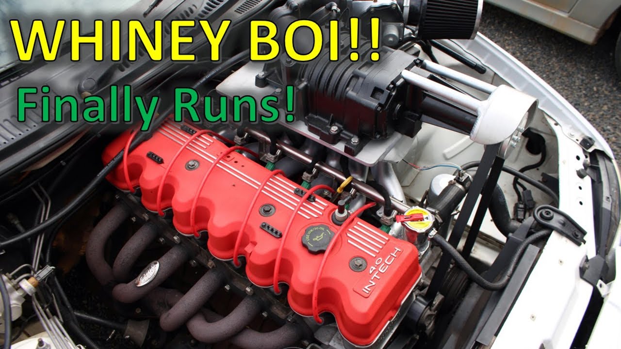 SUPERCHARGED AU FALCON FIRST START! Ultimate whiney boi noises.- Richo's Customs
