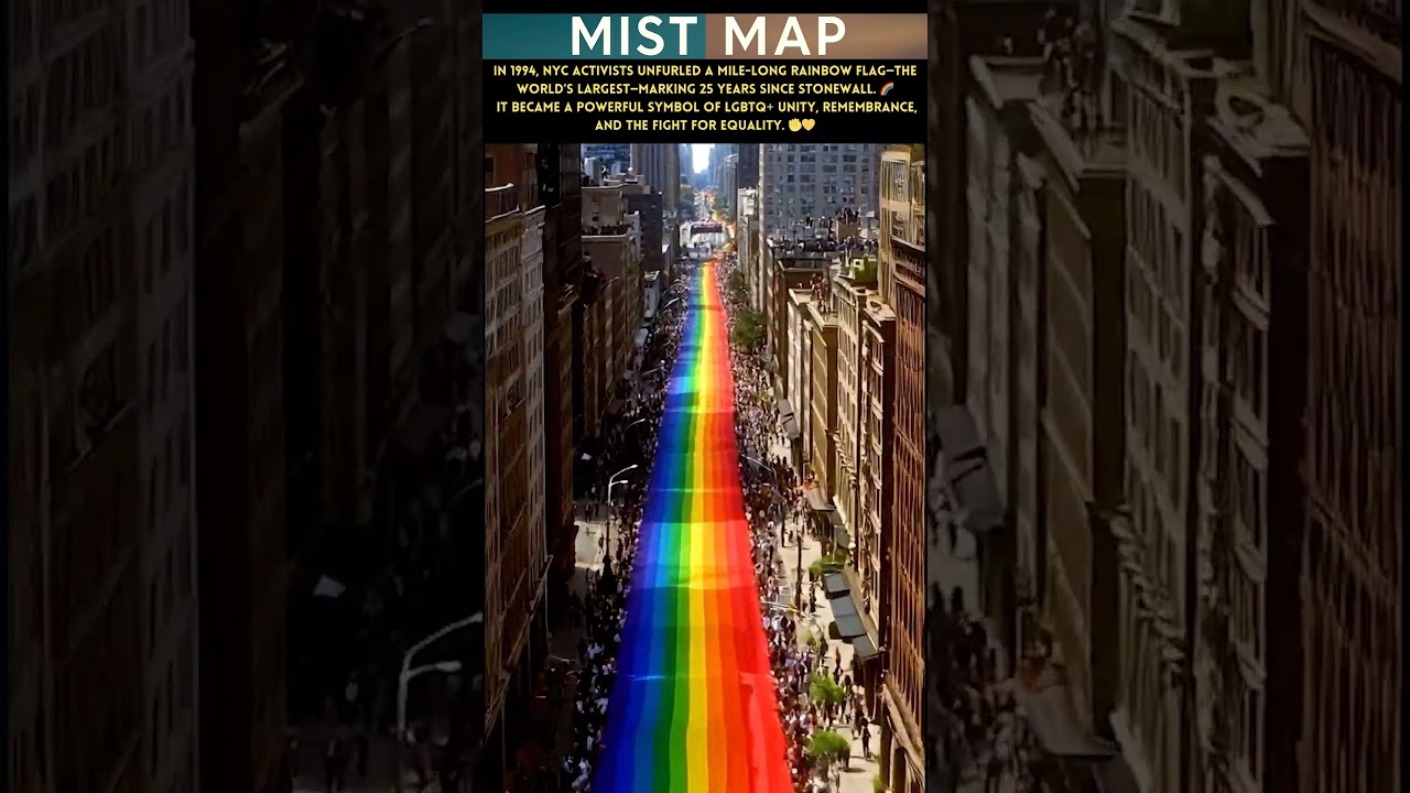 The Day NYC Carried a 1-Mile Rainbow Flag 🌈 | Stonewall 25th Anniversary