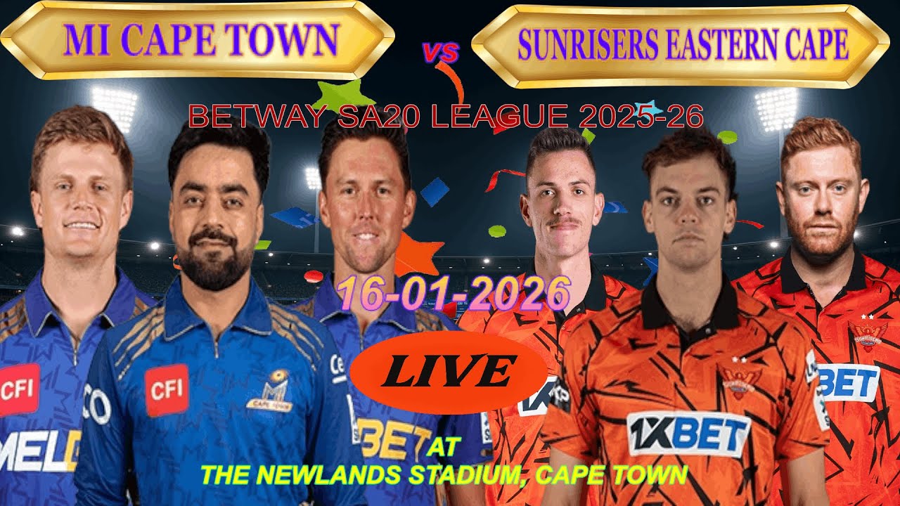 MI Cape Town vs Sunrisers Eastern Cape 26th Match 