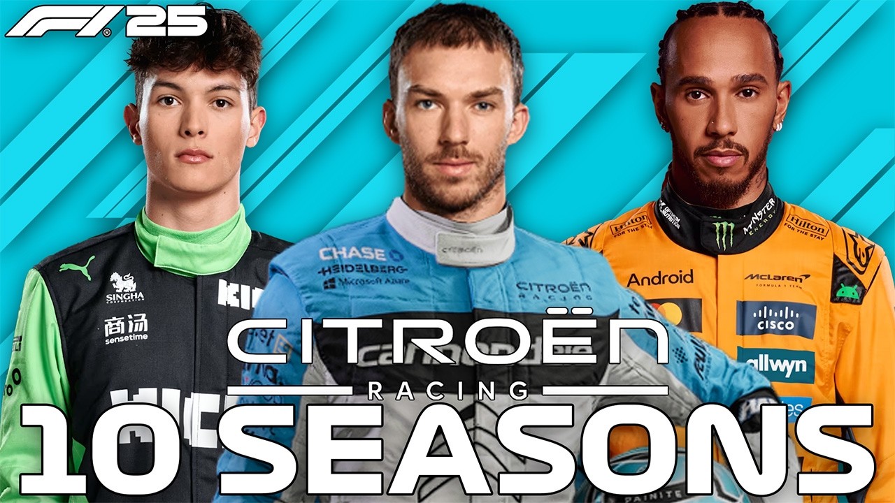 I added CITROEN RACING to F1 25 MyTeam and SIMULATED 10 SEASONS!