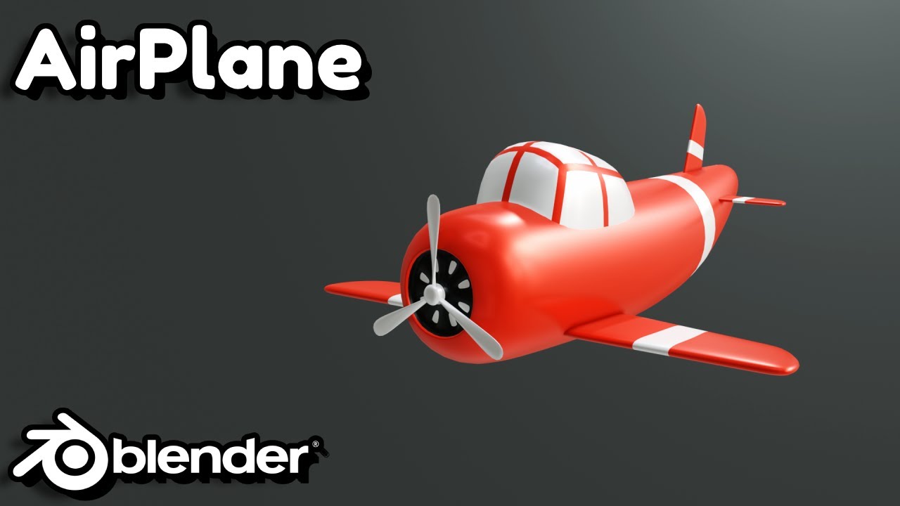 cartoon airplane modeling in blender || easy guide