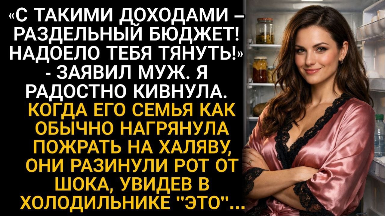 Он потребовал раздельный бюджет. Я кивнула и его родня остолбенела, заглянув в холодильник...