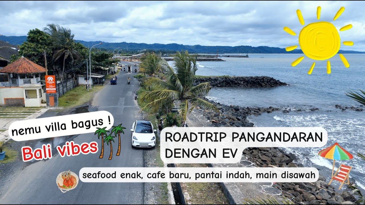 Roadtrip Pangandaran | nemu villa bagus (bali vibes), seafood enak, pantai bersih, botram disawah .