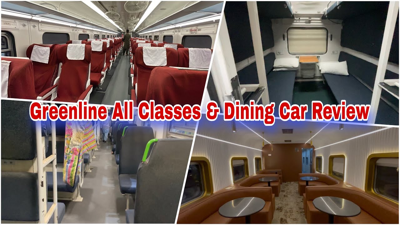 6DN Green Line Full Review | Parlor Car , Dining Car , Business Class & Economy Class | Luxury Train