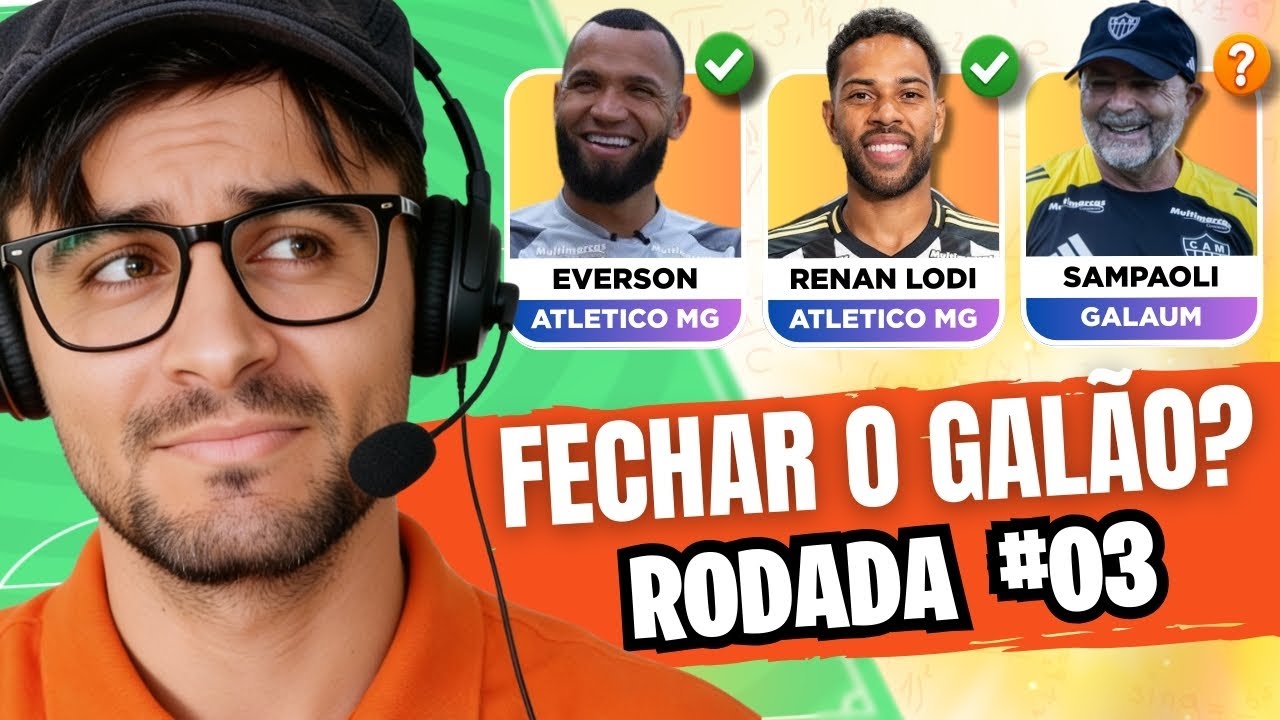 CARTOLA 2026 | RODADA 03 | Vale fechar a defesa ⁉️Cuidado se for escalar o HULK ⚠️