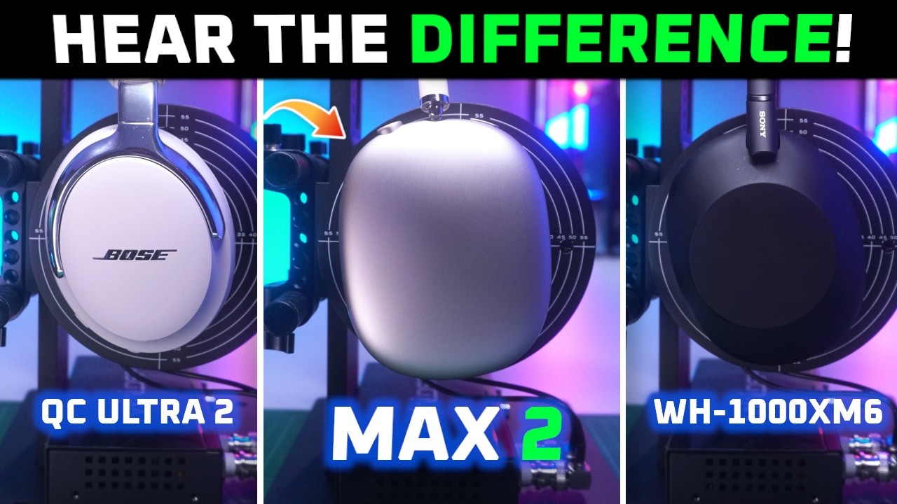 Лучше... 🤔 Сравнение AirPods Max 2 с Sony WH-1000XM6 и наушниками Bose QC Ultra Gen 2