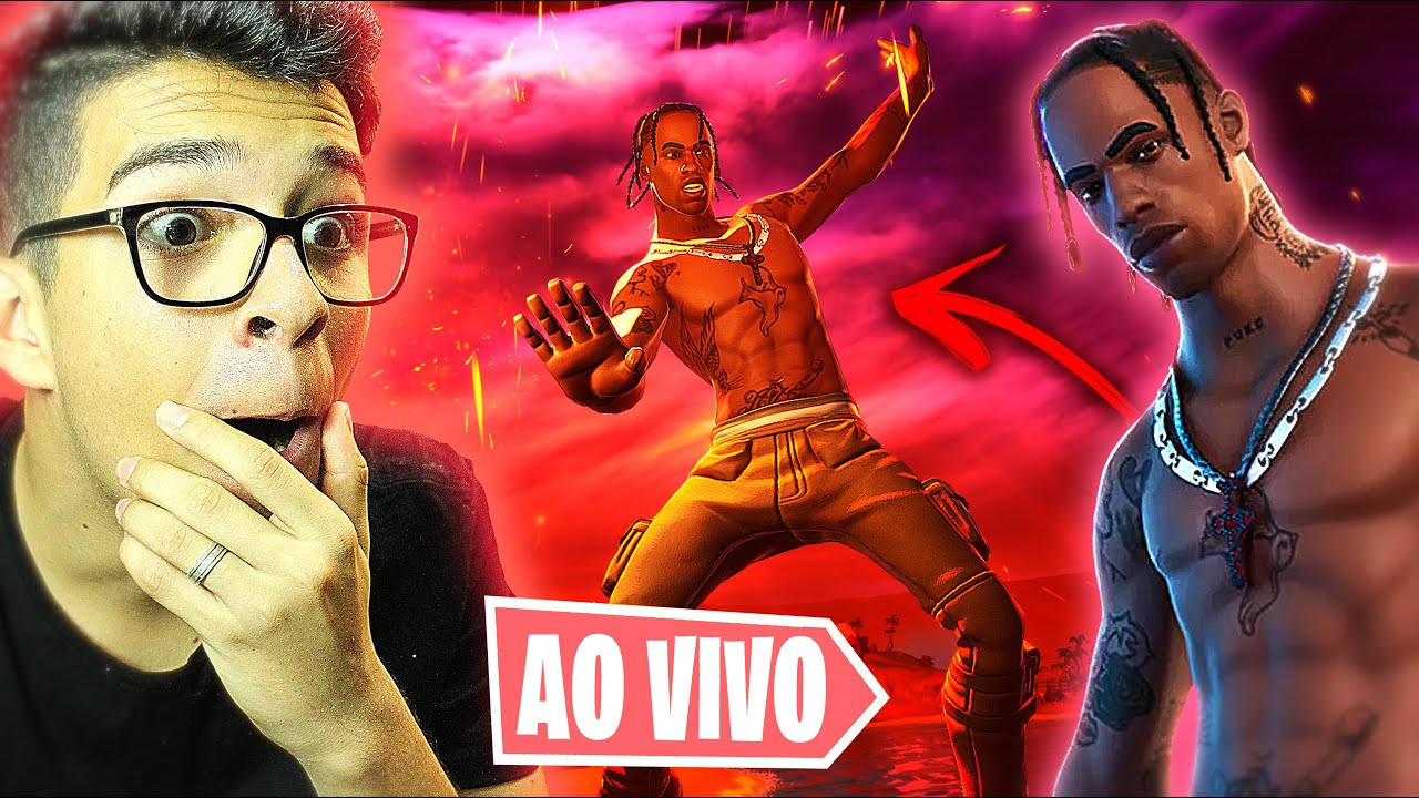 FUI NO SHOW DO TRAVIS SCOTT E FOI IMPRESSIONANTE!!! - FORTNITE