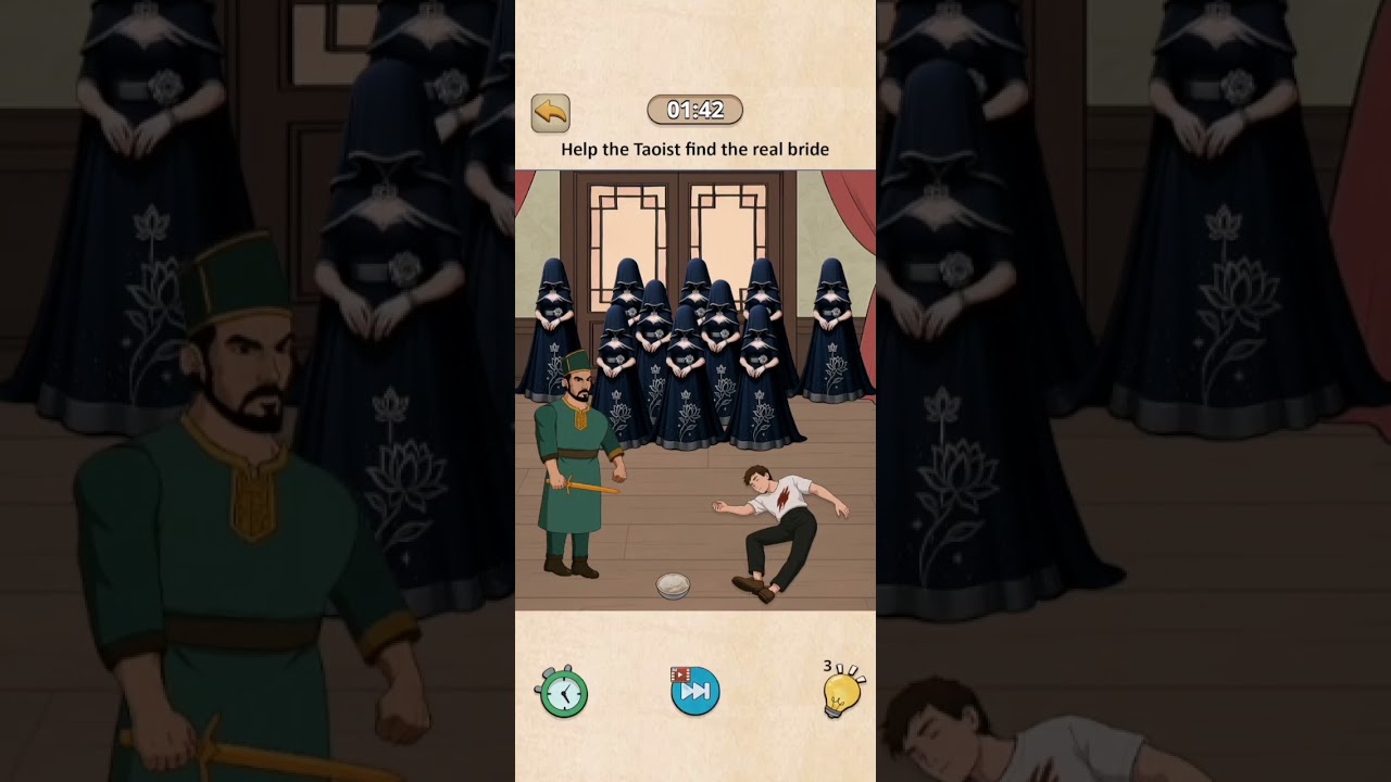 Help the taoist find the real bride Gameplay walkthrough solution 