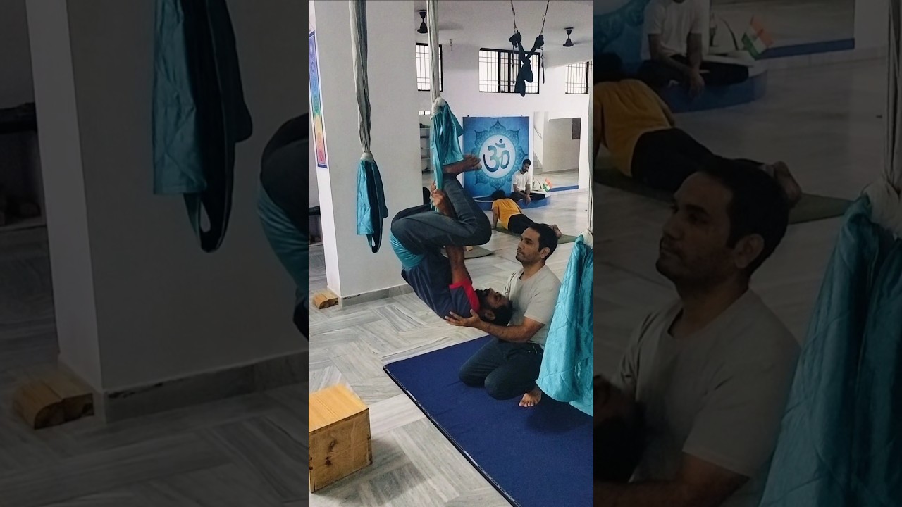 Shirshasan with Rope Support 