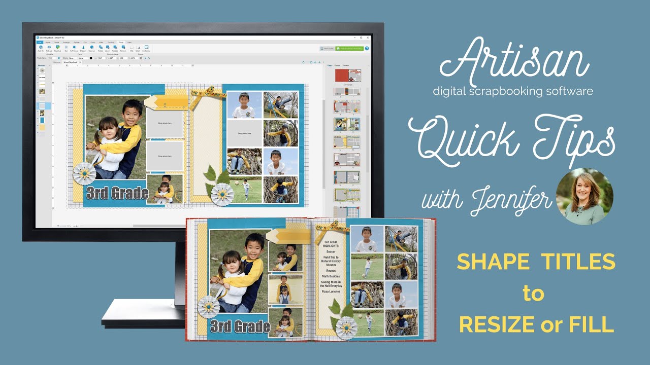 Shape Titles to Resize or Fill: Artisan Quick Tips with Jennifer
