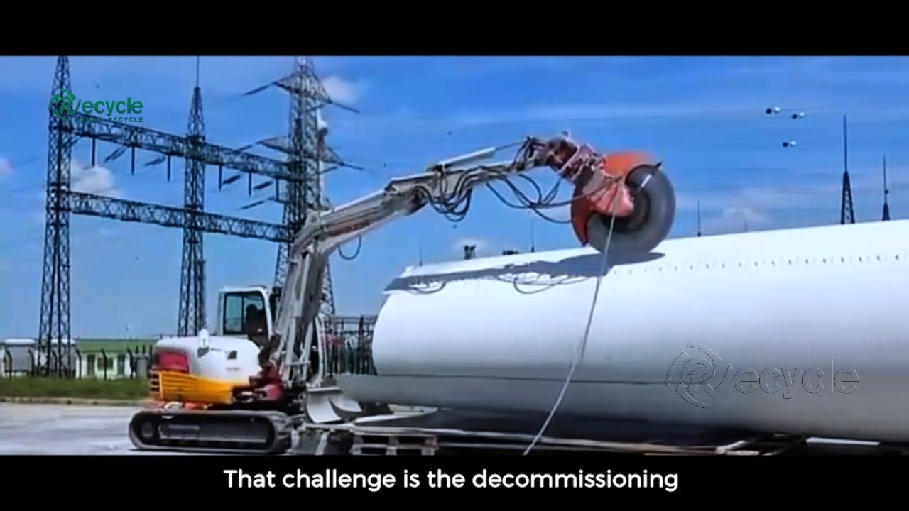 Wind Turbine Blade Recycling Machine | Balsa Wood & Fiberglass Separating
