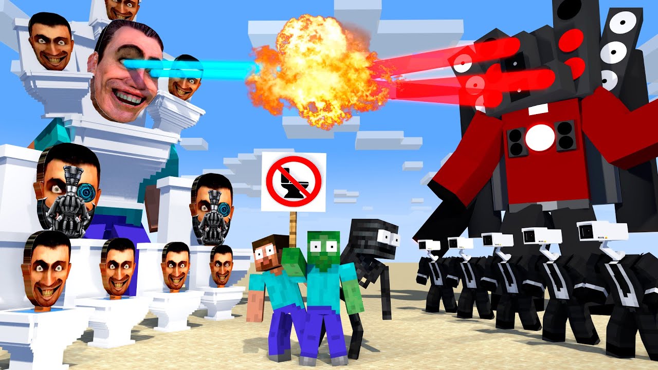 ЭПИЧЕСКИЙ ВЫЗОВ АРМИИ СПИКЕРМЕНА против ТУАЛЕТНОГО МУТАНТА СКИБИДИ - Minecraft Animation