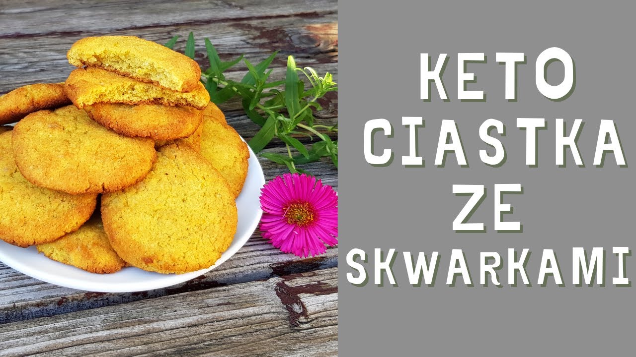 Cytrynowe KETO CIASTKA ZE SKWARKAMI 🍪 Pyszne i proste ciastka ze słoniną 🥓