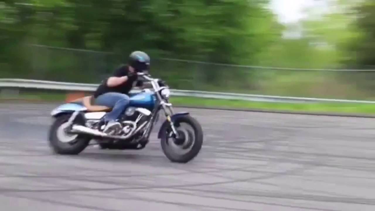 TheRideTV: TOP 10 Harley wheelie, burnouts, donuts & crashes compilation 1