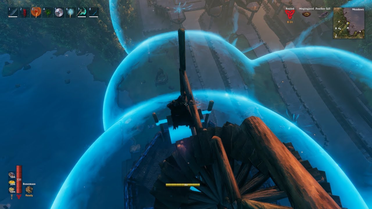 Valheim - The Village - Days 2556 - 2564 - Building Up the Top as Grausten & Flametal Fall