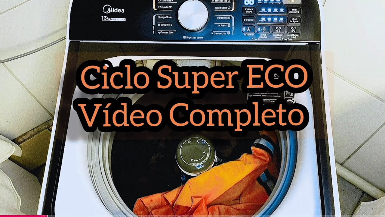 Lavadora Midea Wave Agitator - Ciclo Completo (Super ECO)