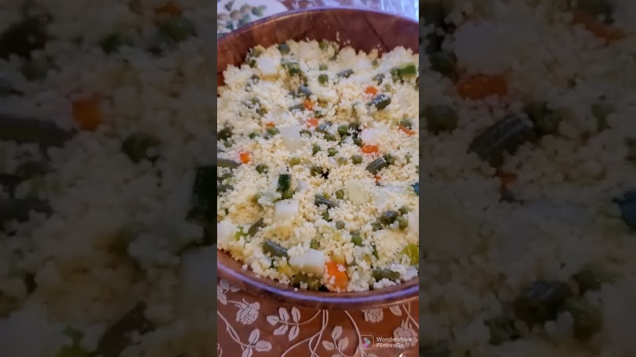 Couscous aux l&eacute;gumes     .الكسكس بالخضار.
