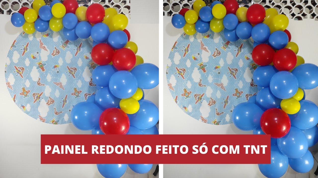 PAINEL REDONDO FEITO COM TNT - SEM SUPORTE